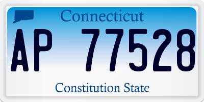 CT license plate AP77528