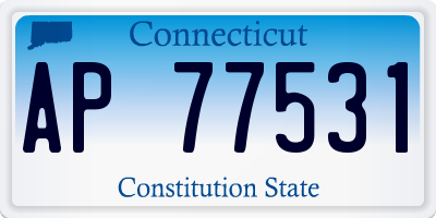 CT license plate AP77531