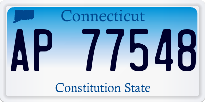 CT license plate AP77548