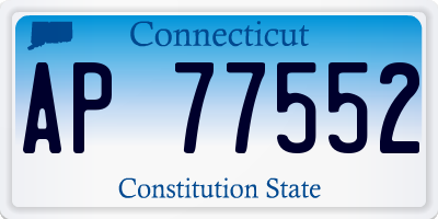 CT license plate AP77552