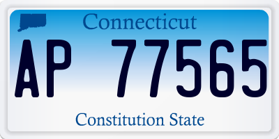 CT license plate AP77565