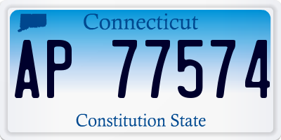 CT license plate AP77574