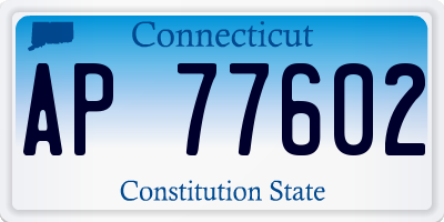 CT license plate AP77602