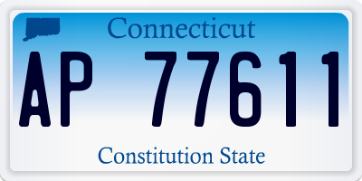 CT license plate AP77611