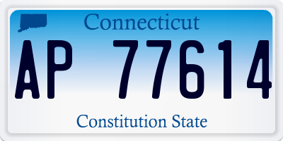 CT license plate AP77614