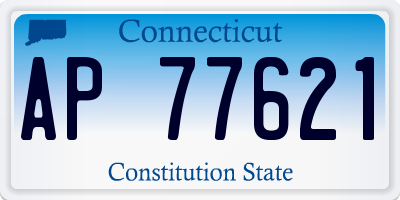 CT license plate AP77621