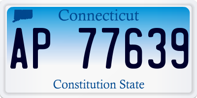 CT license plate AP77639