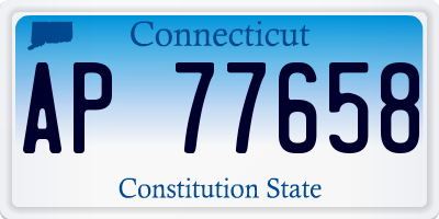 CT license plate AP77658