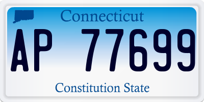 CT license plate AP77699