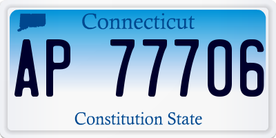 CT license plate AP77706
