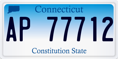 CT license plate AP77712