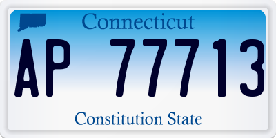 CT license plate AP77713