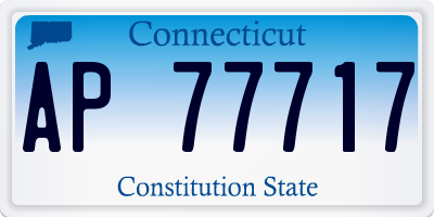 CT license plate AP77717