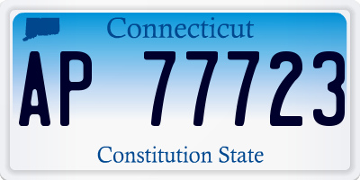 CT license plate AP77723