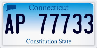 CT license plate AP77733
