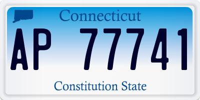 CT license plate AP77741
