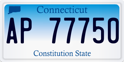 CT license plate AP77750