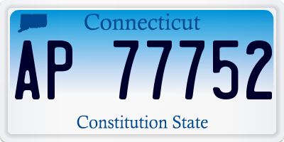 CT license plate AP77752