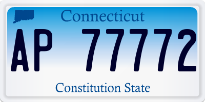 CT license plate AP77772
