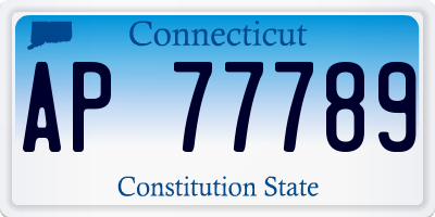 CT license plate AP77789