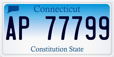 CT license plate AP77799