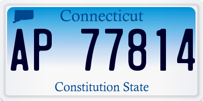 CT license plate AP77814