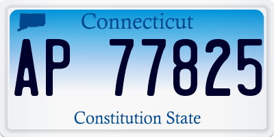CT license plate AP77825