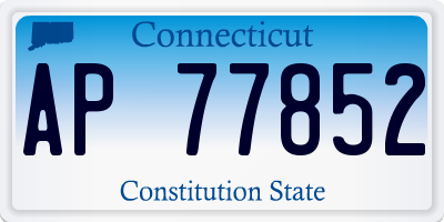 CT license plate AP77852