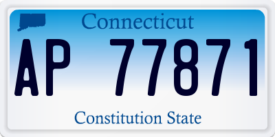 CT license plate AP77871