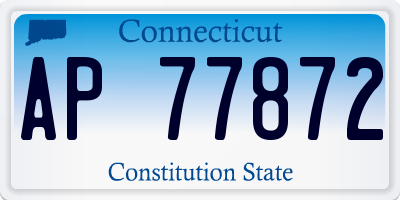 CT license plate AP77872