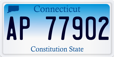 CT license plate AP77902