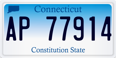 CT license plate AP77914
