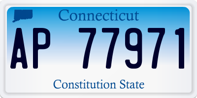 CT license plate AP77971