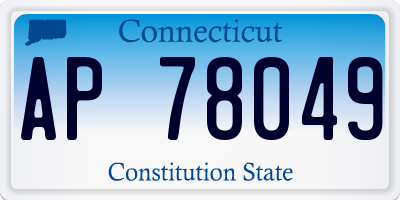 CT license plate AP78049