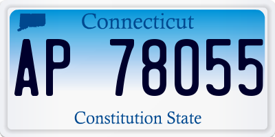 CT license plate AP78055