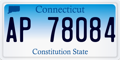 CT license plate AP78084