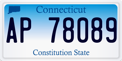 CT license plate AP78089