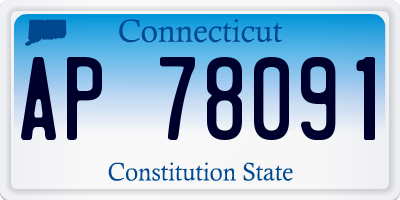 CT license plate AP78091