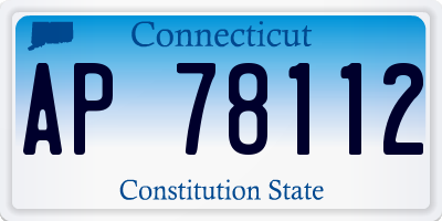 CT license plate AP78112