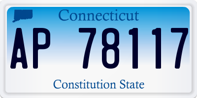 CT license plate AP78117