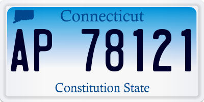 CT license plate AP78121