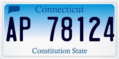 CT license plate AP78124