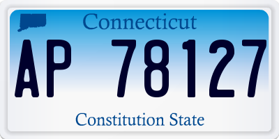 CT license plate AP78127