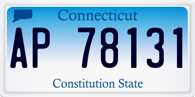 CT license plate AP78131