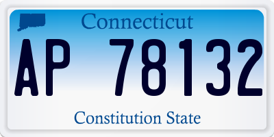 CT license plate AP78132