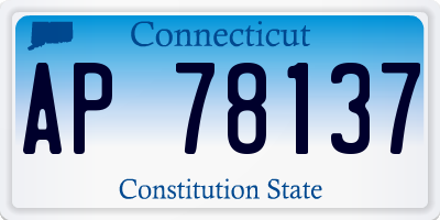 CT license plate AP78137
