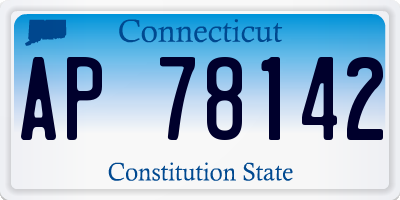 CT license plate AP78142