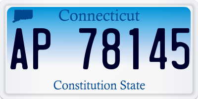 CT license plate AP78145