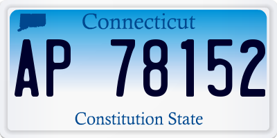 CT license plate AP78152