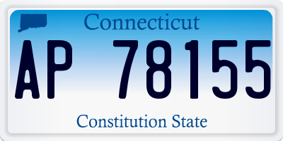 CT license plate AP78155